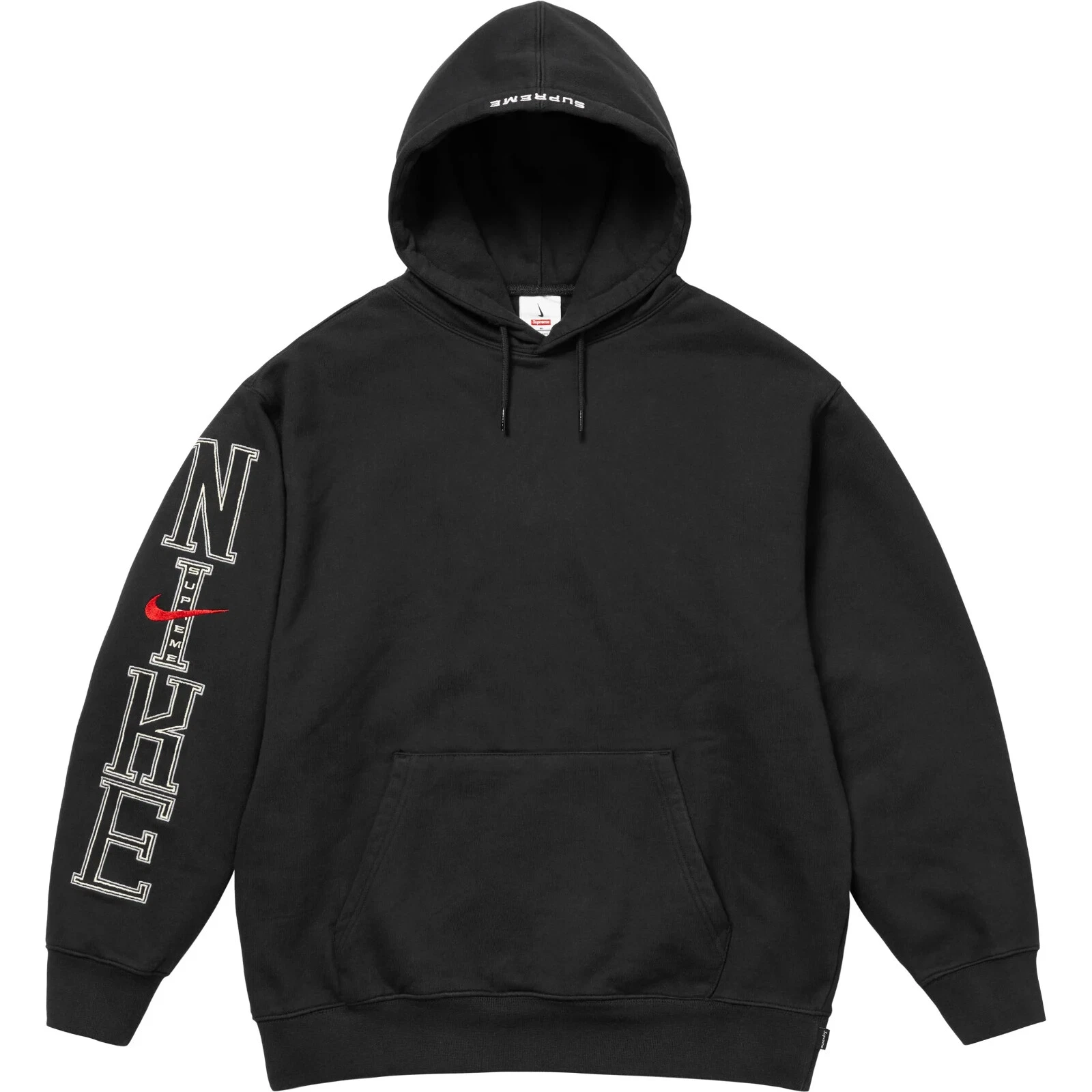 Sweat shirt à capuche Supreme X Nike noir   Grand   En main   Sold out   P&P gratuit