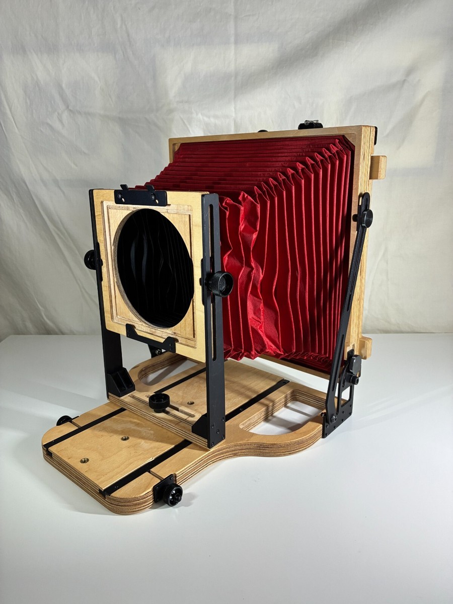 Intrepid 8x10 camera red bellows with Nikkor-w 360mm lens Copal with  caps