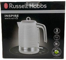 Russell Hobbs Inspire Electric Kettle 3KW Fast Boil 1.7L White 24360 (USED)