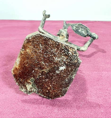 Afrikanische Kunst Figur Krieger mit Schwert Antik - Bild 6 von 6