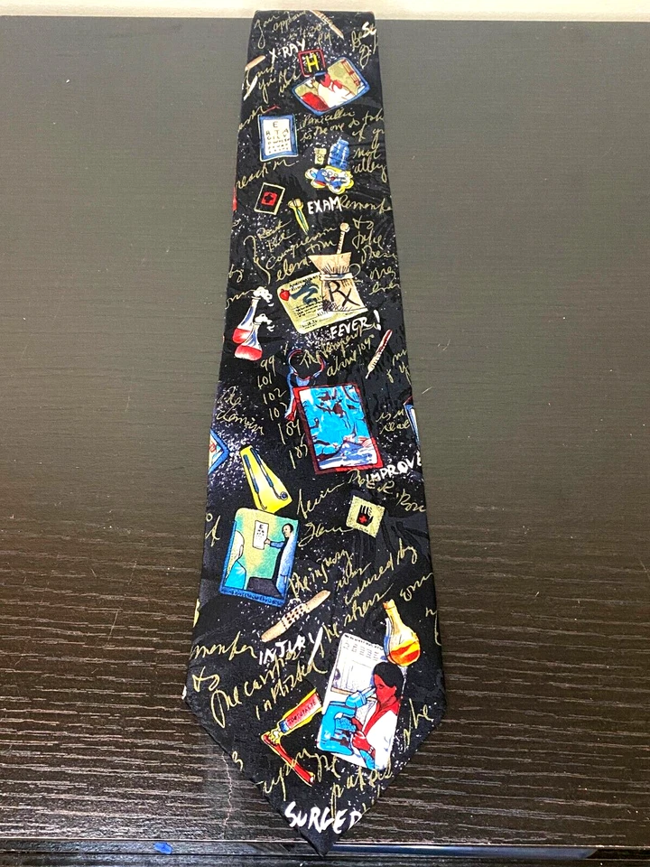 Corbata de examen médico de rayos X médico Madison Rhodes lote de 2 ¡DIVERTIDOS! Foto 4 de 4