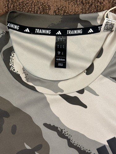 NWT Men’s M ADIDAS Camouflage Training Essentials Short Sleeve Shirt IM7447 $35 - Picture 5 of 10