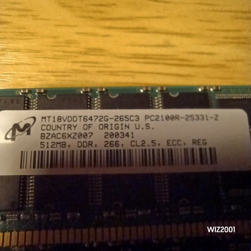 Lot 6x DDR DDR1 Kingston Micron Desktop Memory Ecc SERVER Ram Mixed Size Speed - Picture 5 of 8