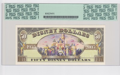 Disney Dollar 2005 A $50 Mickey Mouse A00008167 PCGS 63 PPQ