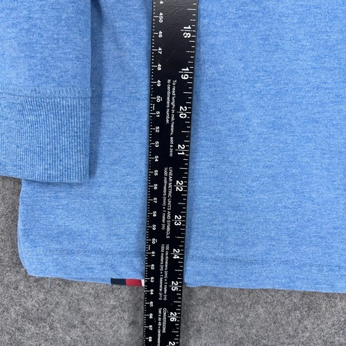 Tommy Hilfiger Sweater Youth Large (16/18) Blue 1/4 Zip Pullover Outdoors Fleece - Picture 7 of 10