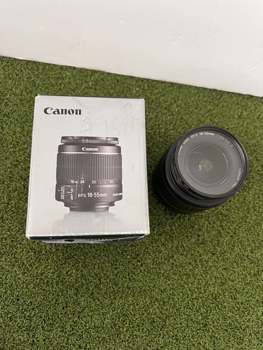 Canon EF-S Zoom 18-55 mm 1:3.5-5.6 IS II Lens + Filter, Box