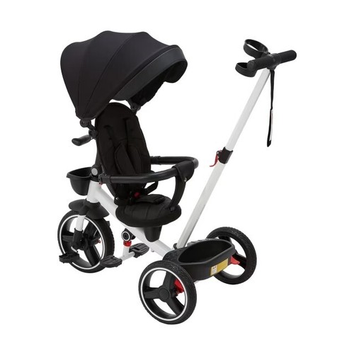 4 in 1 Canopy Trike Ride On Tricycle Toddler Bike 1.5-5 yrs Max 20kg Black White - Picture 3 of 9