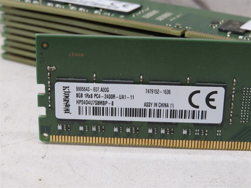 Lot of 20 8GB 1Rx8 PC4-2400R-UA1-11 Kingston Desktop Memory DDR4 RAM 854913-001 - Picture 2 of 3