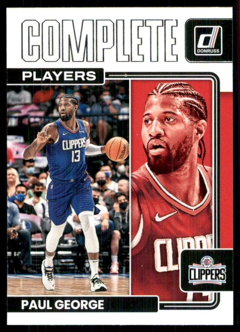 2022-23 Panini Donruss Basketball Paul George # 122 Base Los