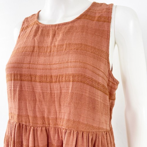 American Eagle Outfitters Brown Sleeveless Tunic Dress Size M Boho Minimalist - Picture 4 of 13