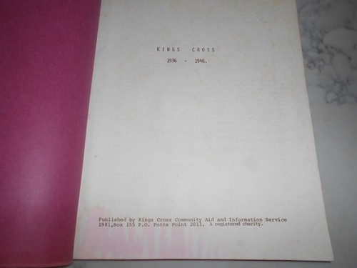 Memories - Kings Cross 1936-1946. Local & social history, Sydney NSW. - Picture 2 of 7