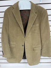 Lauren Ralph Lauren Blazer Men 42R Brown Corduroy Sport Coat Vintage Preppy BH