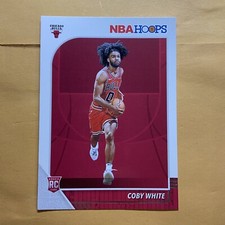 2019-20 Panini NBA Hoops Coby White Rookie Card RC #204 BULLS