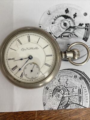 1895 ELGIN Grade 27, Model 2, 15J, 18s, Lever,BW Raymond