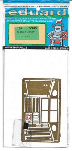 Eduard DUKW Photo Etch Piastre da Surf in 1/35 36 049 per Italeri Kit ST DO - Foto 1 di 2