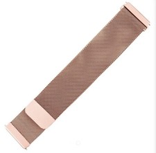 WITHit Rose Gold Stainless Steel Mesh Watch Band For Fitbit Charge 3  Charge 4