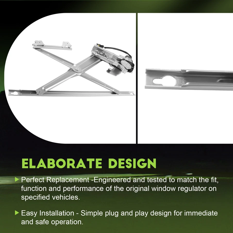 Camión regulador ventana eléctrica delantero izquierdo con motor Dodge Ram 1500 2500 3500 Foto 4 de 4