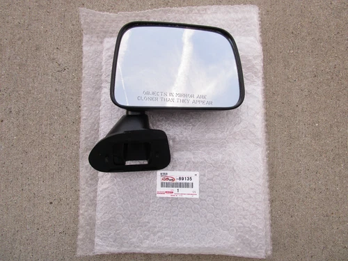 FITS: 86 - 89 TOYOTA PICKUP FRONT RIGHT SIDE DOOR MIRROR BLACK OEM BRAND NEW