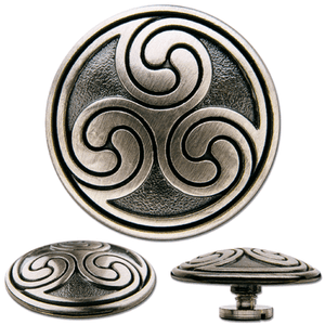 2 ø 25mm Concho Zierschraubniete Triskele No