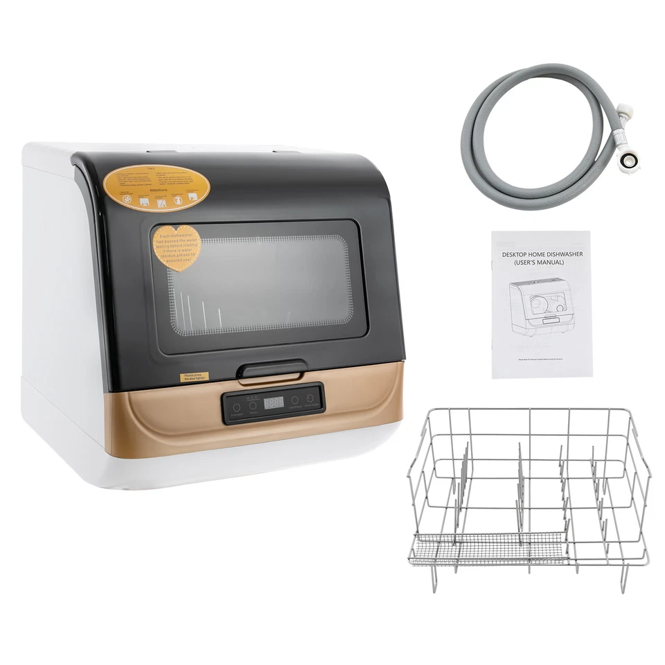Mini Lavavajillas 35cm Lavavajillas Mesa Independiente 4 Modos 800W - Imagen 4 de 4