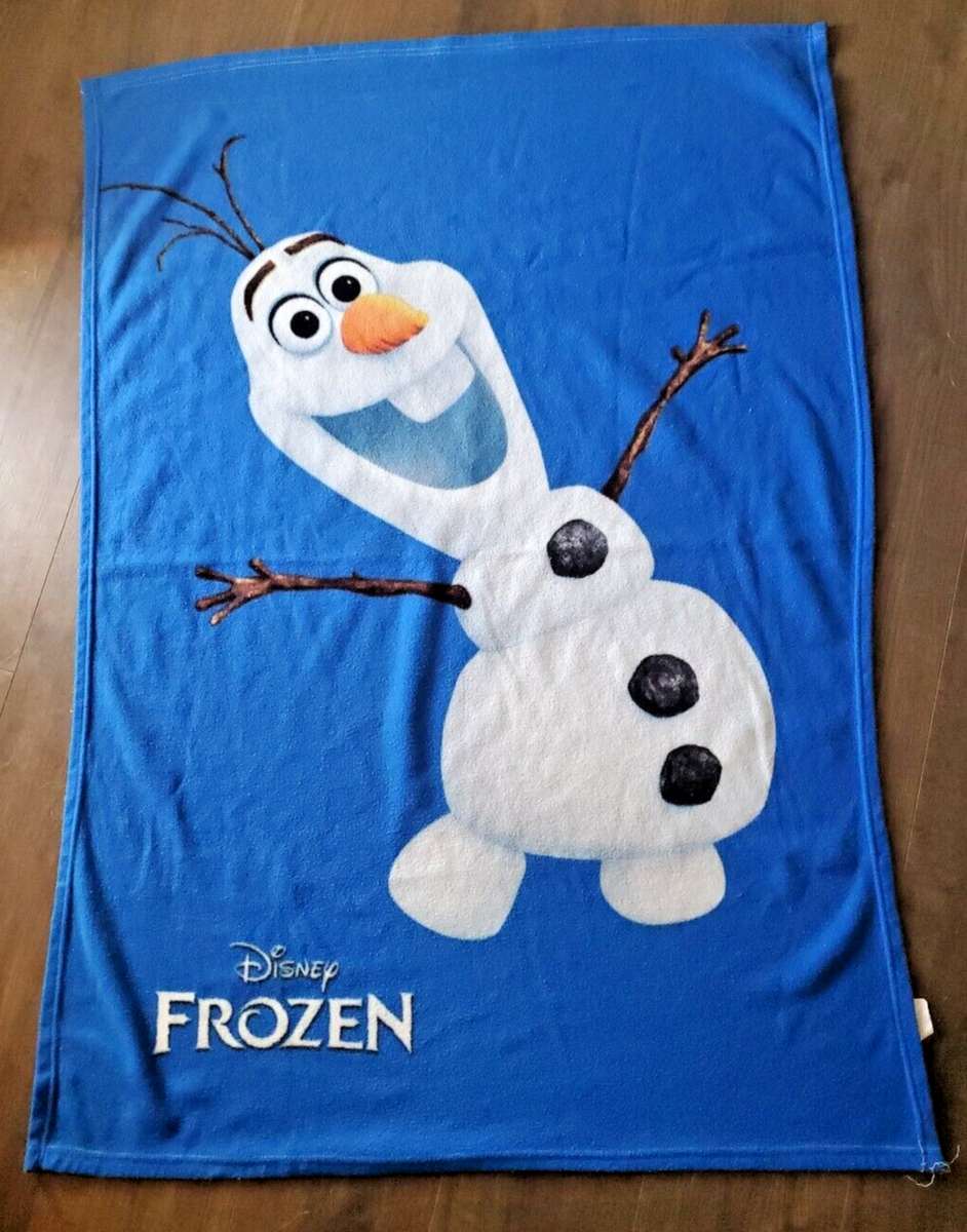 Disney Frozen Olaf Fleece Throw Blanket Child Size Used