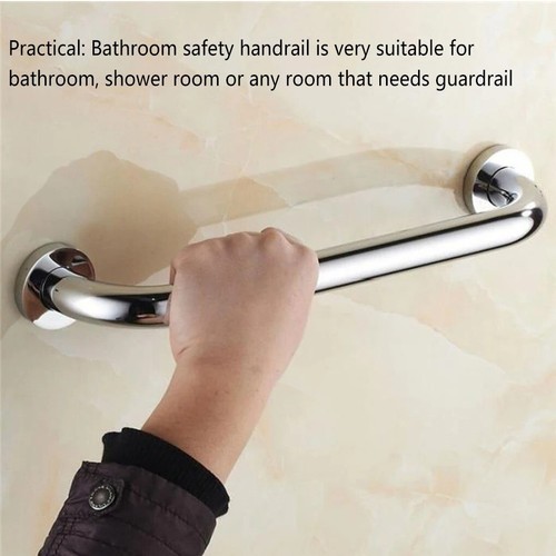 50cm Maniglia Di Sicurezza Bagno Supporto Doccia Anziani Portasciugamani Argento - Imagen 2 de 12