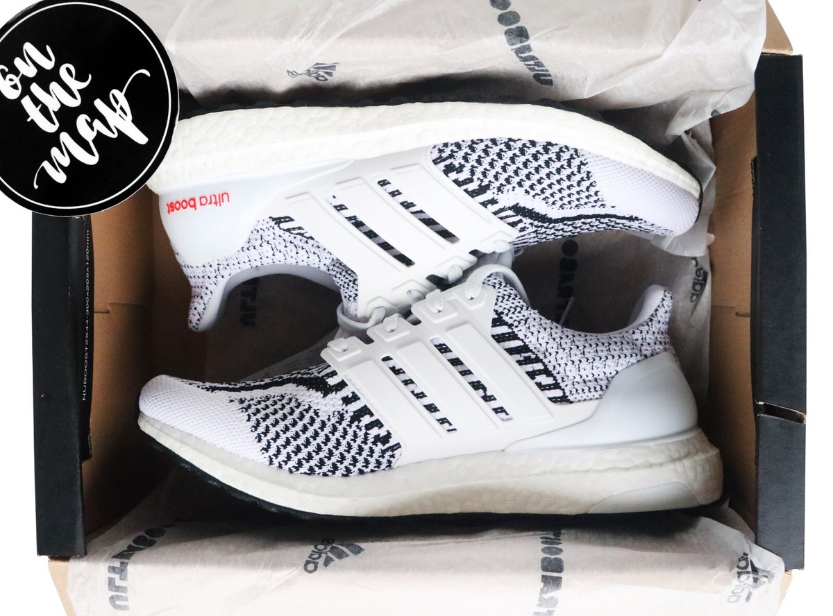 Adidas Ultra Boost DNA 5.0 Zebra White Black UK 5 6 7 8 9 10 US