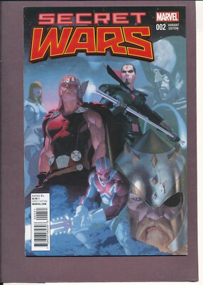 Secret Wars 2 1:25 Retailer Ribic Variant 1st God Emperor Doom NM 9.4 Copy