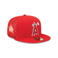 NEW ERA 59FIFTY LOS ANGELES ANGELS 2022 ALL-STAR GAME MESH TRUCKER FITTED HAT