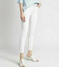 $218 NWT CURRENT ELLIOTT Sz27 THE DELLING HI-WAIST SKINNY RAW HEM JEANS SUGAR