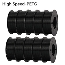 Kingroon 10KG High Speed PETG 1.75 mm 3D Printer Filament Bundle Black Light FDM