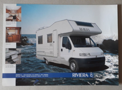 Fiat Ducato Ci Riviera Wohnmobil Prospekt / Prospekt um 1995