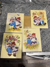 4 Pc Vintage 1973 Raggedy Ann And Andy