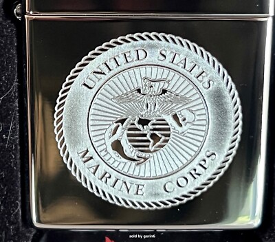 Zippo Windproof Lighter with Engraved U.S. Marine Corps Seal