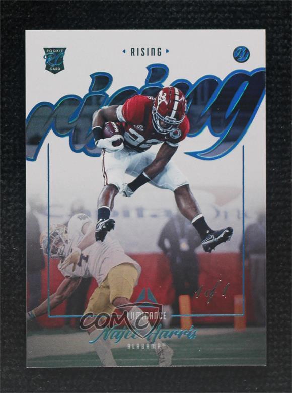 2021 Panini Luminance Rising Black 1/1 Najee Harris #RI-13 Rookie RC