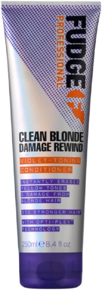 Fudge Professional Clean Blonde Damaged Rewind Violet Toning Conditioner 250ml