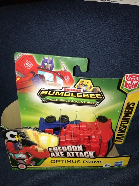 Transformers Cyberverse Action Attacker – Optimus Prime 1-Step Changer Figura Trasformabile