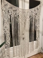 Macrame Door Curtain Wedding Backdrop Wall Hanging Tapestry Macrame Window Door