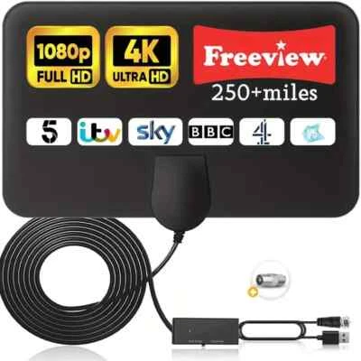 Antenna digitale da interno 4k DVB-t2 HDTV ricezione 5.0 metri Amplificatore