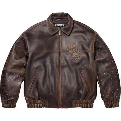 極希少　Supreme Leather Jacket Peacock XXL 極希少 Supreme Leather Jacket Peacock XXL