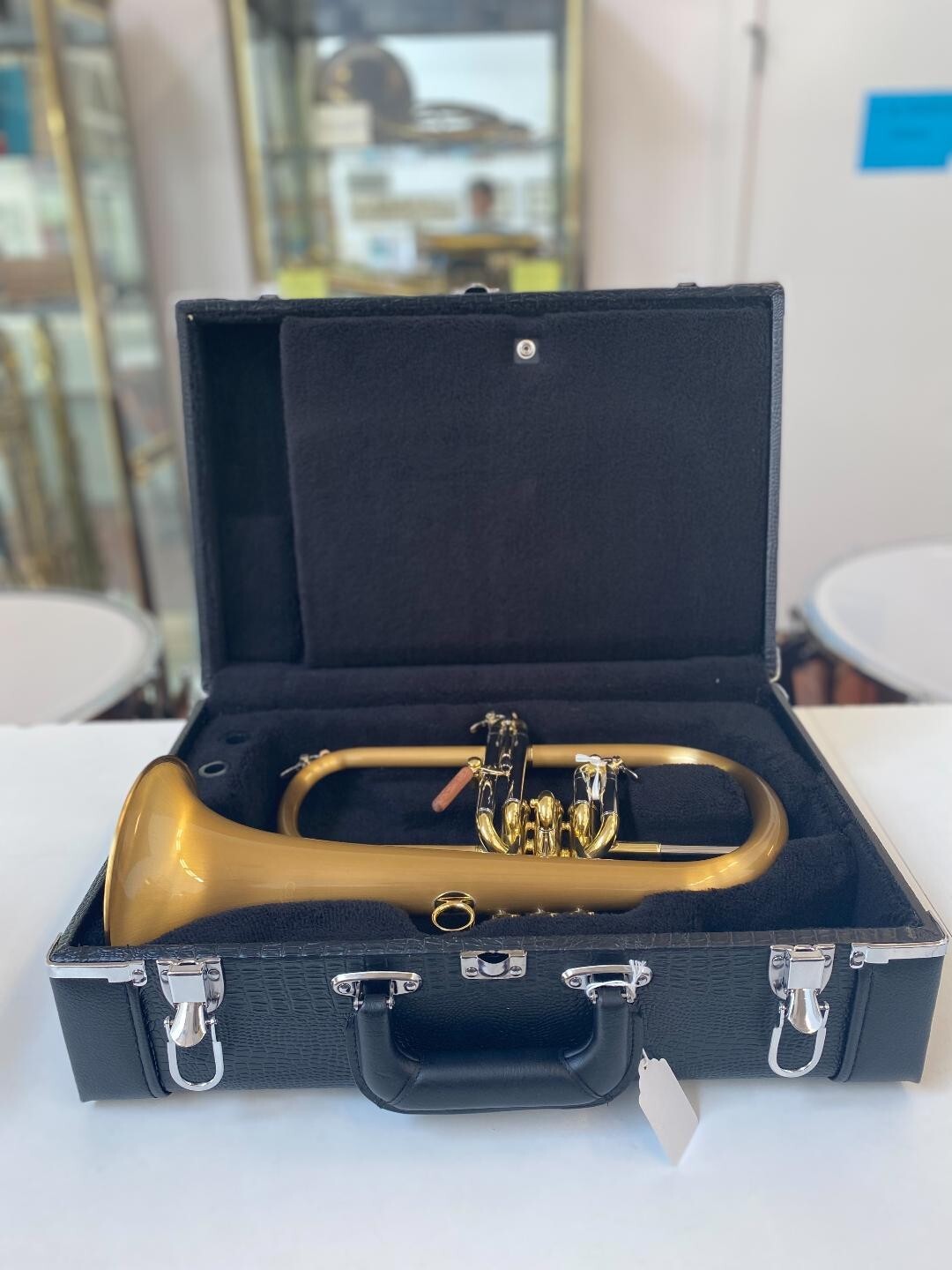 New Carol Brass CFL6200GSSBbSLB Flugelhorn, Satin Lacquer Bell eBay