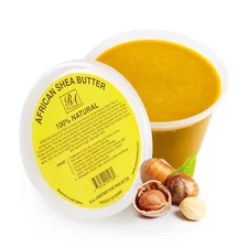 RA COSMETICS 100% Pure Shea Butter - Yellow - 16oz Sourced From Ghana