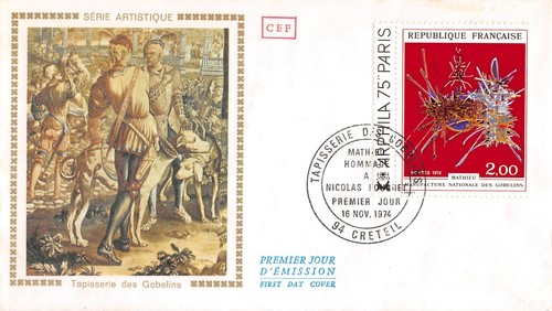 Enveloppe FDC FRANCE MANUFACTURE DES GOBELINS 1974 CRETEIL n2 - 第 1/1 張圖片