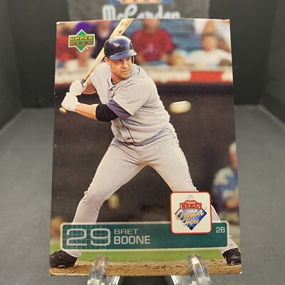 #ad 2004 Upper Deck Chevron Clean Outta#x27; Here Gas Station Issue Bret Boone #10 $1.99