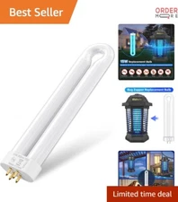 15W Blue Bug Zapper Light Bulb for Outdoor Mosquito Insect Trap Replacement