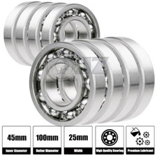 8x 6309-Ball Bearing 45mm x 100mm x 25mm Premium Deep Groove New FREE SHIPPING