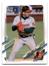 Jahmai Jones 2021 Topps Baseball #507 Baltimore Orioles Rookie RC