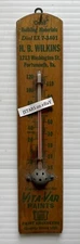1940s 1950s H.B. WILKINS COAL BUILDING SUPPLIES STORE THERMOMETER PORTSMOUTH, VA