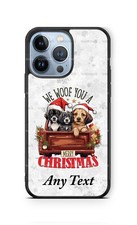 Dogs We Woof You a Merry Christmas Personalized Phone Case fits iPhone Samsung