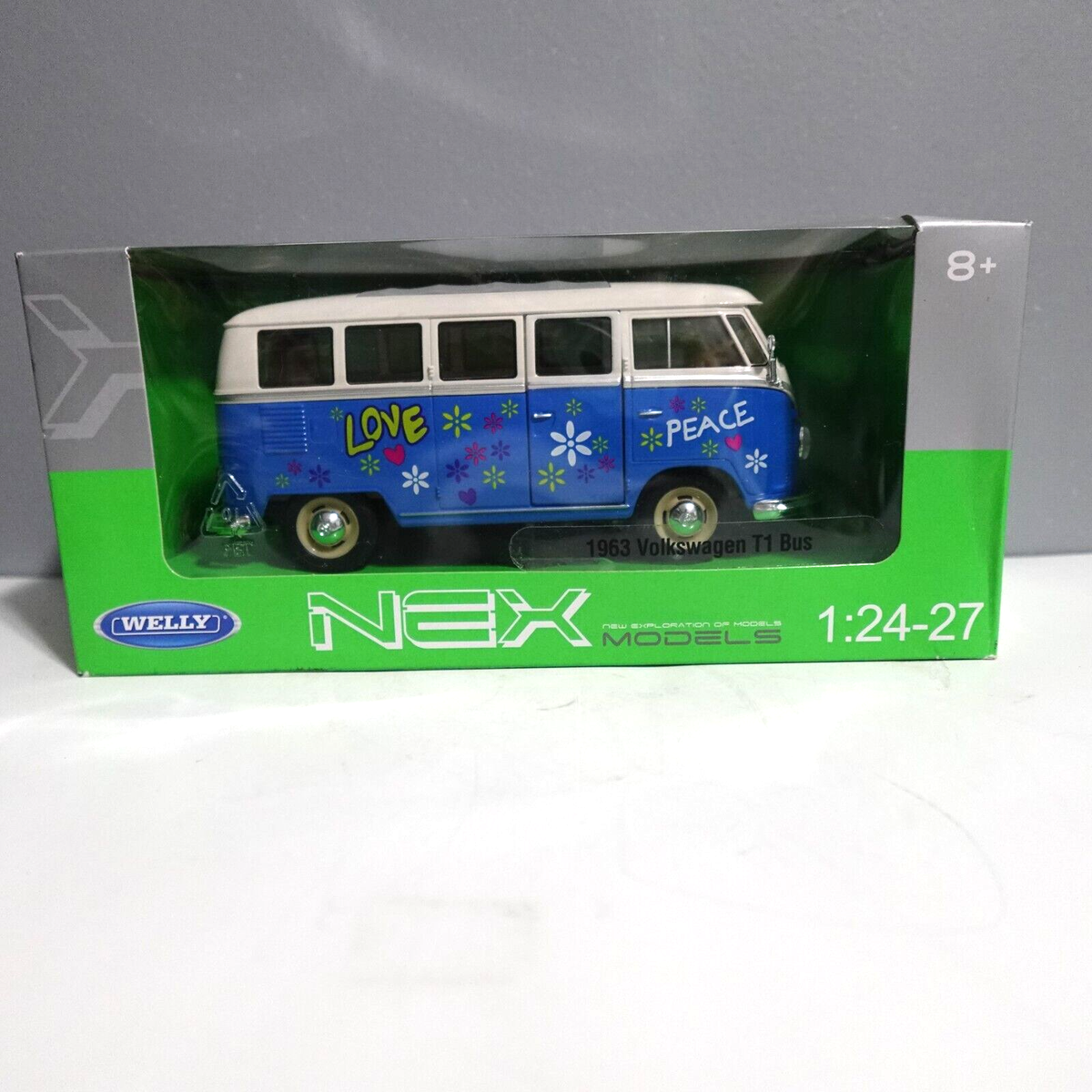 WELLY 1963 Volkswagen Bus フォルクスワーゲン ラジコン WELLY 1963 VW VOLKSWAGEN TRANSPORTER T1 BUS BEIGE 1:34 DIE